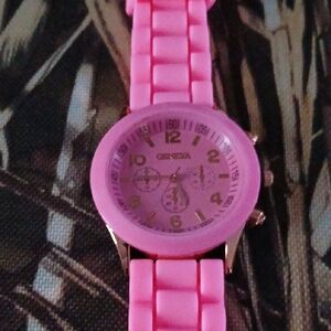 Geneva Vibrant Pink Women's Watch